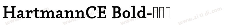 HartmannCE Bold字体转换 HartmannCE Bold字体转换